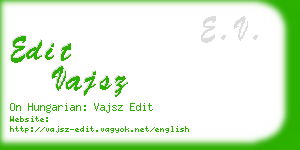 edit vajsz business card